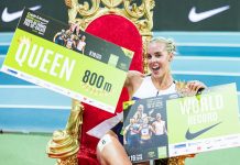 Кілі Ходжкінсон встановила світовий рекорд на 800 м у приміщенні